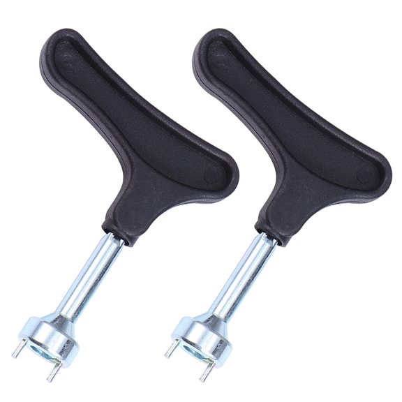 Zehuanyu 1 Set 2 Pcs Golfs Shoes Spike Removers Spike Removing Tools Spike Wrenches (Black)