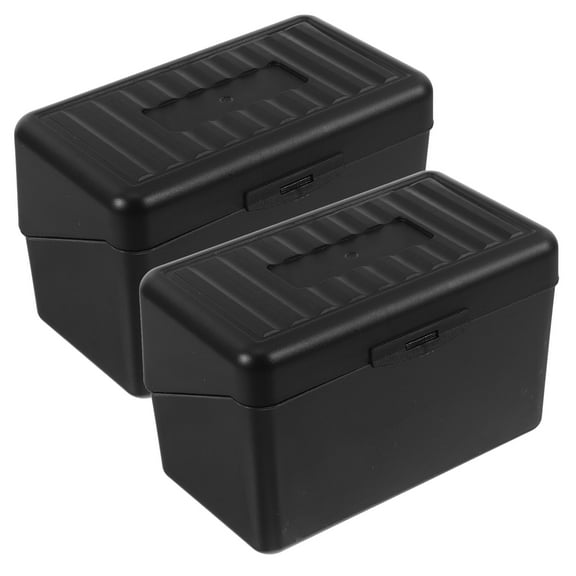 Zehuanyu 1 Set Flash Card Organizer Box Index Card Storage Case Plastic Storage Box for Office Supplies Desktop Flashcard Holder Note Card Holder