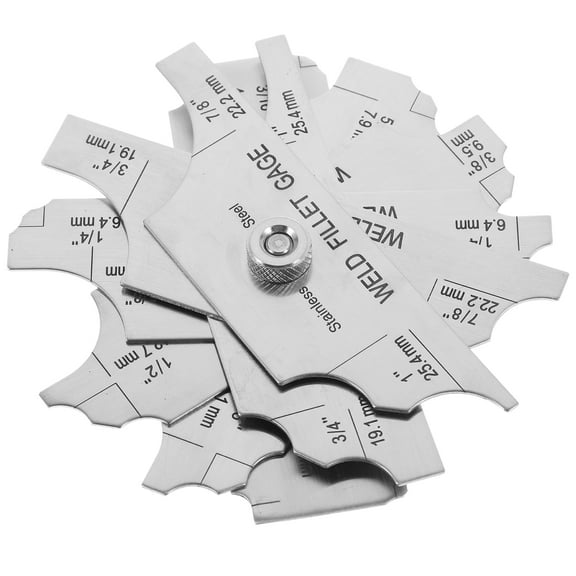 Zehuanyu 1 Set Welding Inspection Gauge Welding Meter Stainless Steel Fillet Weld Gauge