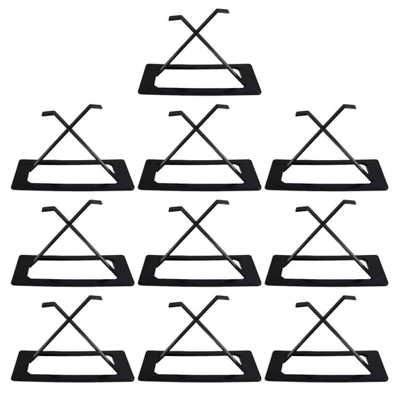 Zehuanyu 10 PCS Tissue Box Elastic Holder Radiator Brake Lines Lifting Device Gable Tinplate Black