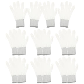 YOSADIER 10 Pairs Grey Breathable Work Gloves with Wear-Resistant Material for Heavy Duty
