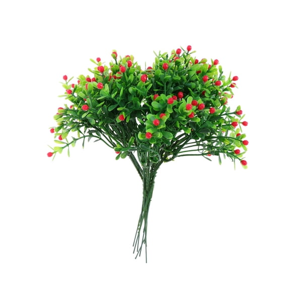 SOPOTUTU 10 Pcs Realistic Artificial Greenery Flowers for Indoor and Outdoor Home Decor, Fake Floral Arrangement Set