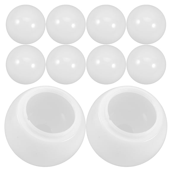 Zehuanyu 10 Pcs Bulb Cover LED Diffusion Plate Cartoon Glasses Frame Replacement Lampshade White