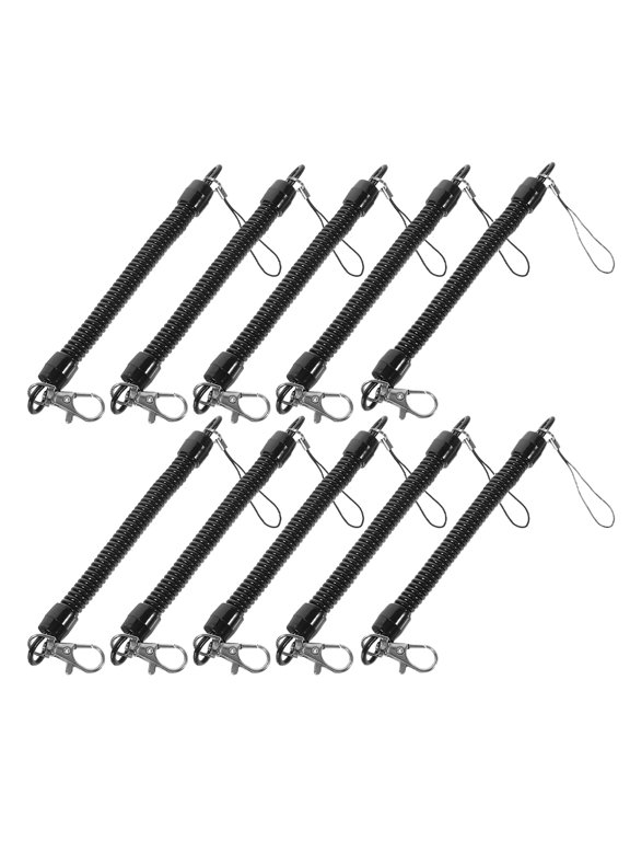 Zehuanyu 10 Pcs Cute Keychain Elastic Fishing Rope Multifunctional Lanyard Rod Straps