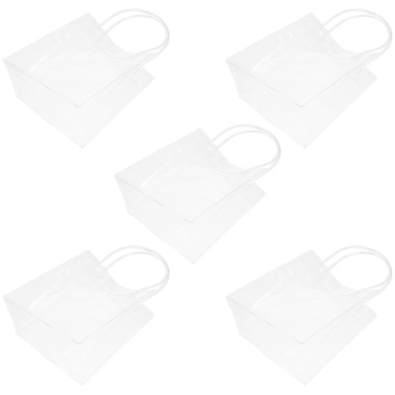 Zehuanyu  10 Pcs Fashionable Bag Clear Tote Beach Large Capacity