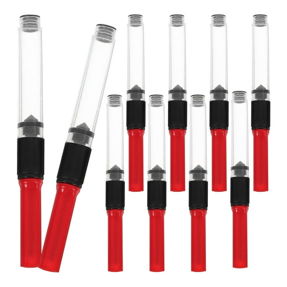 Zehuanyu 10 Pcs Ink Refills Fancy Pen Ink Absorber 7.00X0.80X0.80CM Red