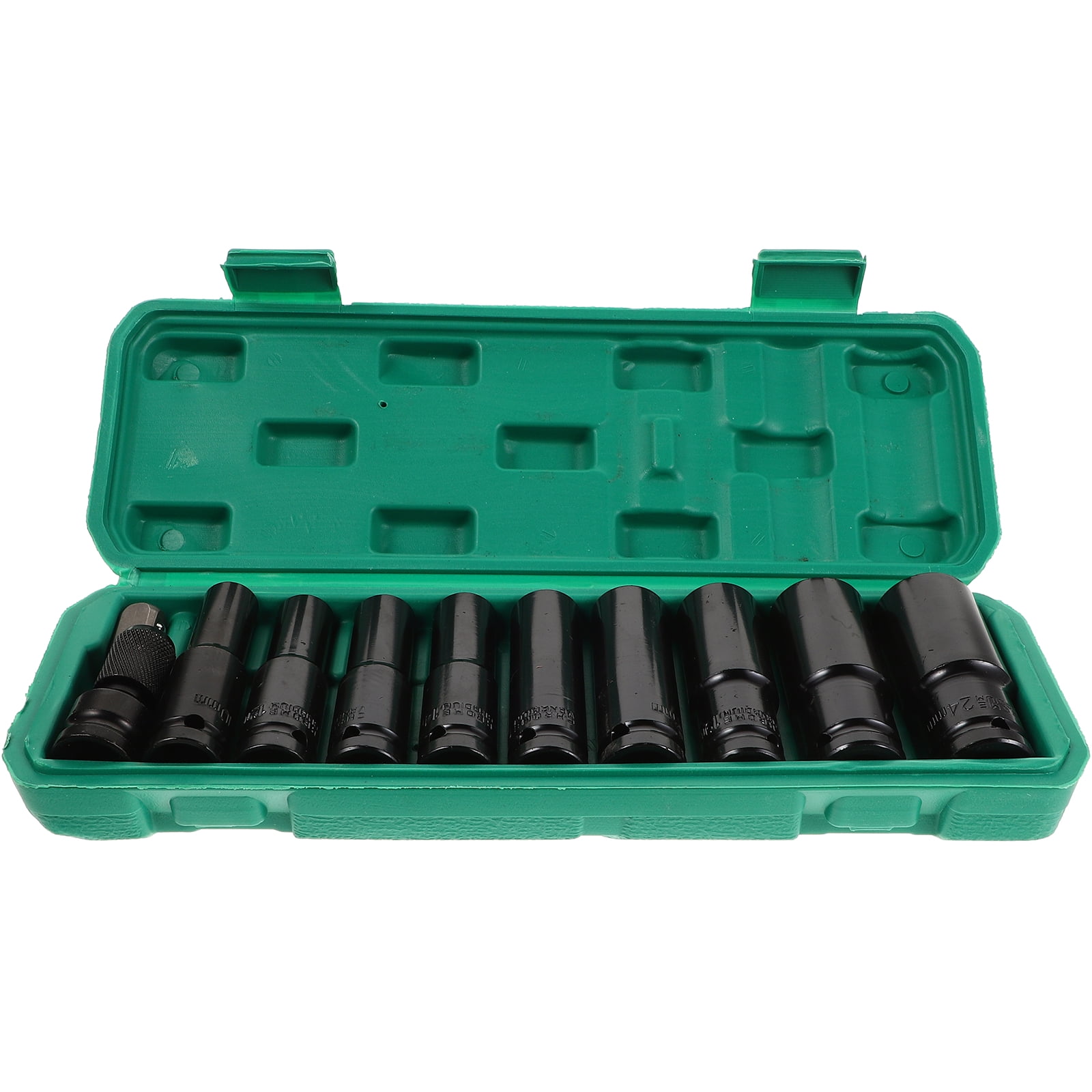 Zehuanyu 10 Pcs Lug Lock Extractor Wheel Nut Socket Wrench Sleeve Disassembly Axle Black