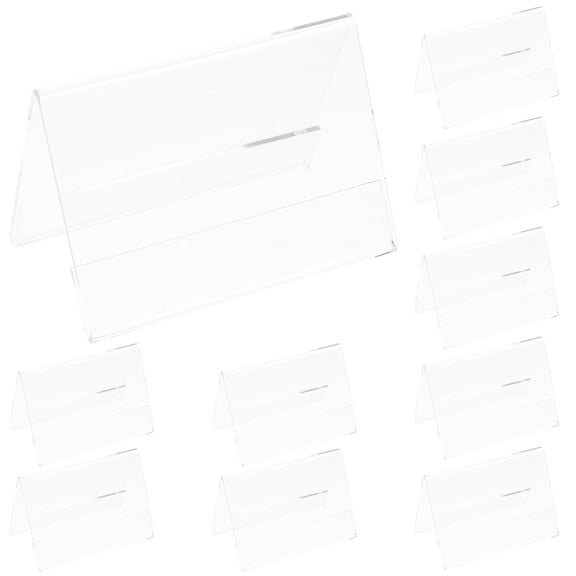 Zehuanyu 10 Pcs Stickers Conference Name Tag 9.00X6.00X5.20CM Transparent