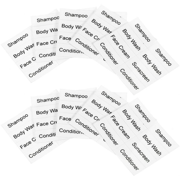 Zehuanyu 10 Sheets of Beauty Organization Labels Refillable Bottles Stickers Travel Skin Care Product Label Stickers