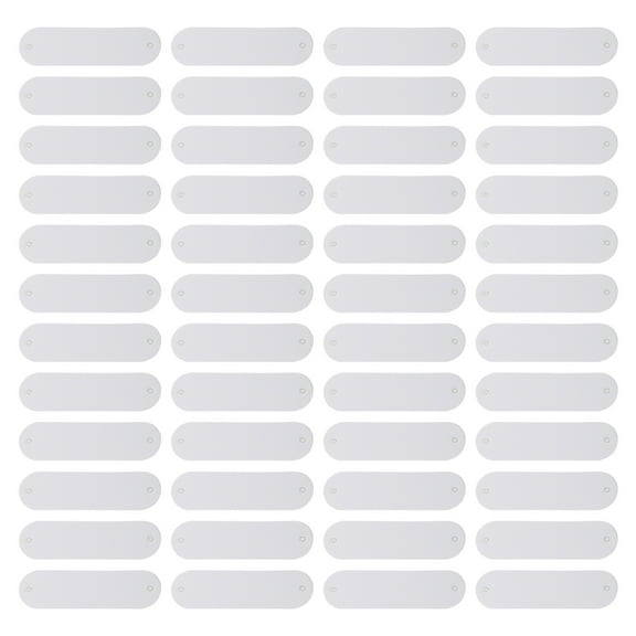 Zehuanyu  100 Pcs Blank Leather Label Handmade Labels Clothing Tags White