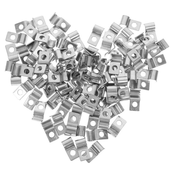 Zehuanyu 100 Pcs Compression Accessories Large Tray Paper Dispenser Wire Clamp Pipe