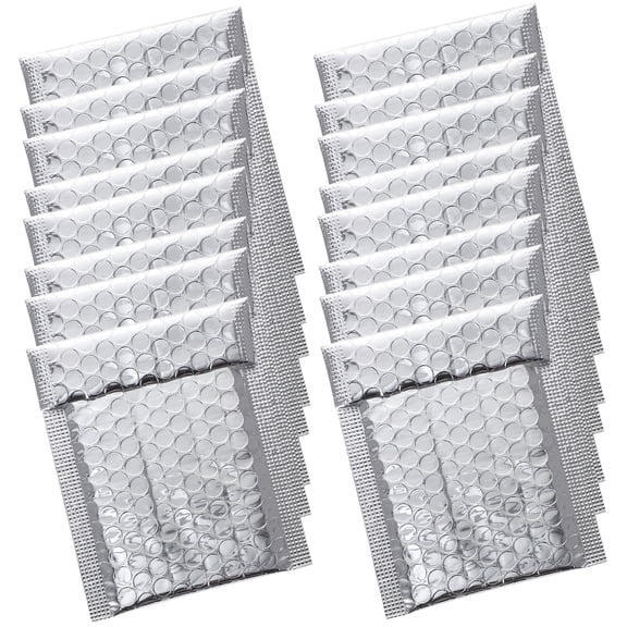 Zehuanyu 100 Pcs Metallic Mailers Bubble Bag Shipping Envelopes