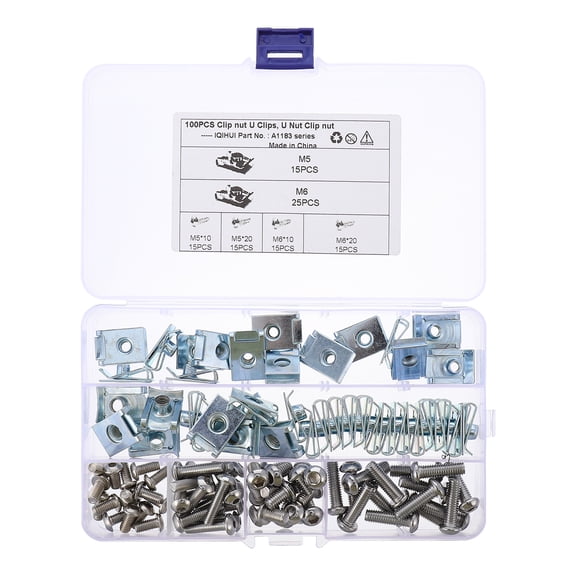 Zehuanyu 100 Pcs/set Decor Leaf Spring Nut Car Interior Plastic Clips Nuts