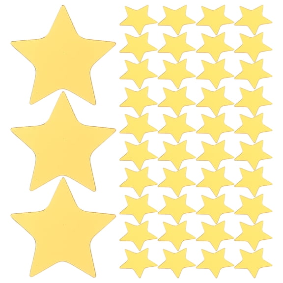 Zehuanyu 100pcs Acrylic Wall Sticker Art Decals Removable Mirror Sticker for Wall Background