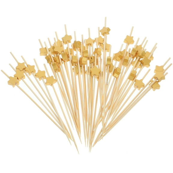 Zehuanyu 100pcs Cocktail Shape Toothpicks Cocktail Skewers Cocktail Pick Toothpicks for Appetizers