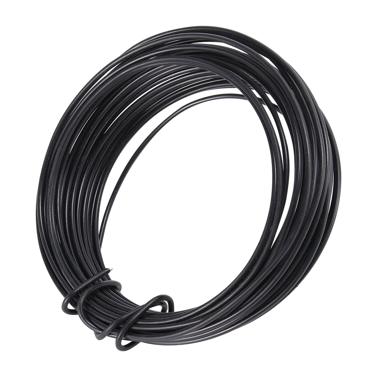 Zehuanyu 10M Portable Iron Wire Bendable Metal Wire DIY Climbing Frame Wire Climbing Plants Vine Fastening Wrapping Cord for Flower Plant Garden Home Balcony Crafts (Black, 2.5mm Thickness)