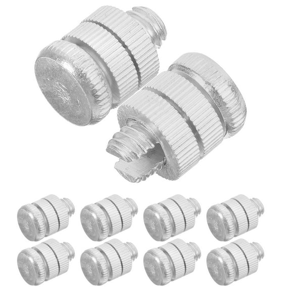 Zehuanyu 10Pcs Electric Fence Connector Aluminium Alloy Split Bolt Joint Clamp Wire Connector For Electric Fence Wire Thread Wire Slotted Bolt Silver