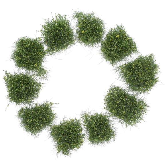 Zehuanyu 10pcs Artificial Plant Plant Grass Tuft Miniature Shrubs Bush Model Railway Vegetation Groups Grass Tufts Micro Landscape Diy Craft Garden Ornament