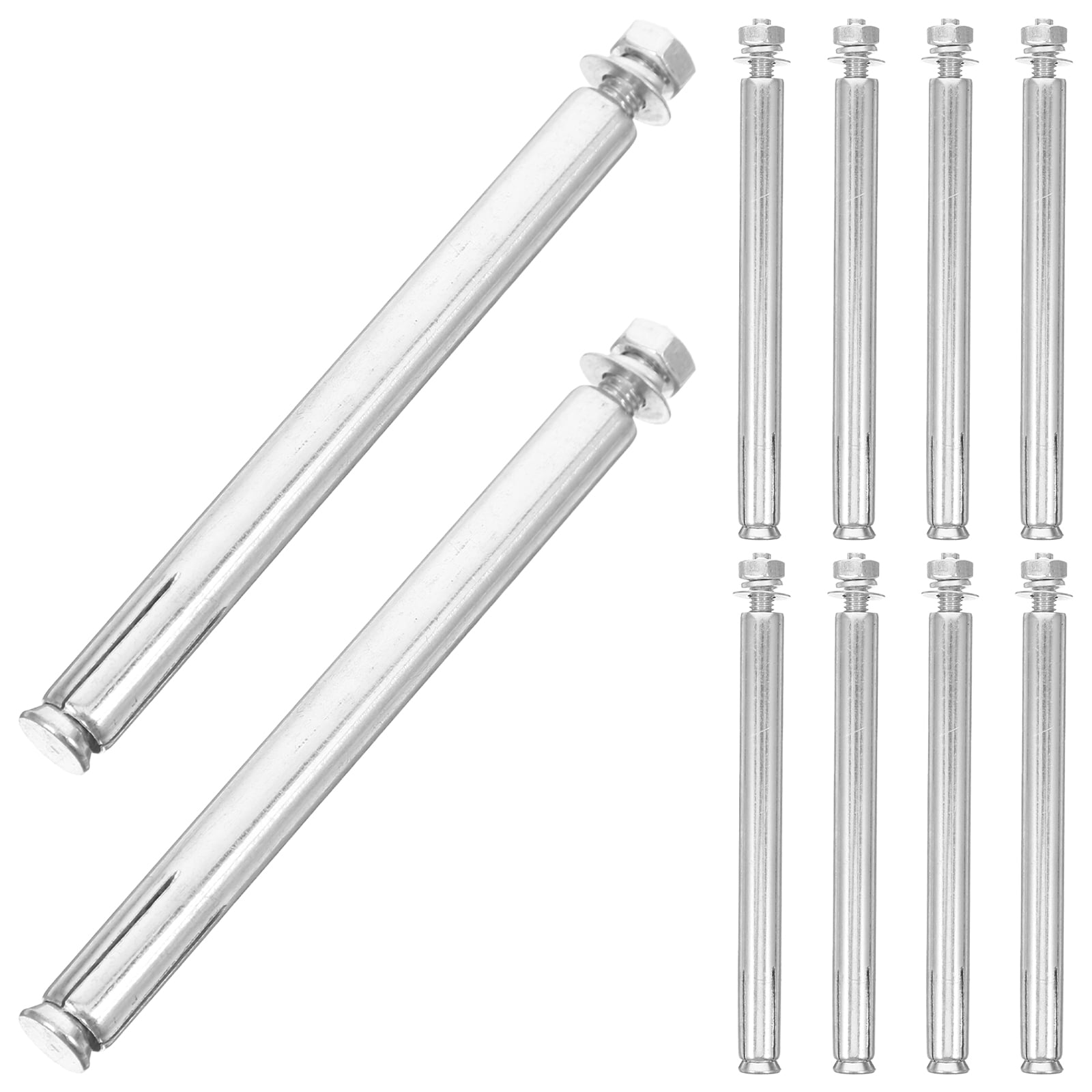 Zehuanyu 10pcs Heavy Duty Bolts Multi-use Expansion Bolt Steel screw ...