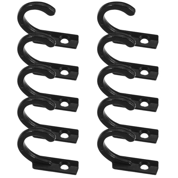 Zehuanyu 10pcs Small Key Hooks Wall Mounted Single Hooks for Jewelry, Coats, Robes with Screws Included