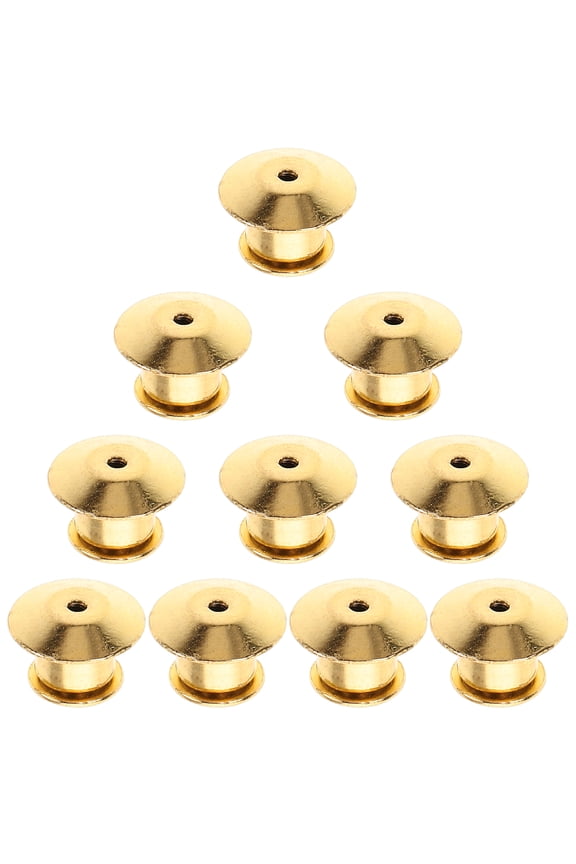 10pcs Locking Pin Backs Enamel Pin Making Kit Pin Locking Back Pin Keeper Clasp Metal Pin Back for Enamel Pins Brooch Lapel Pin