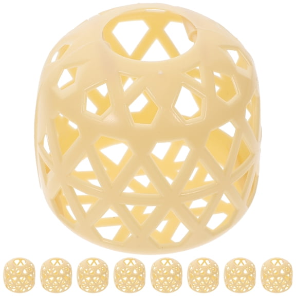 Zehuanyu 10pcs Mini Plastic Imitation Woven Lantern For Diy Crafting Tiny Lanterns Decor Small Imitation Woven Lantern For Decoration And Crafts Making