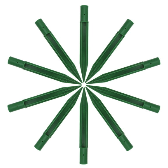 Hytrove 10pcs Outdoor Holder PP Green Secure Installation Tiki Torch Stands Holidays