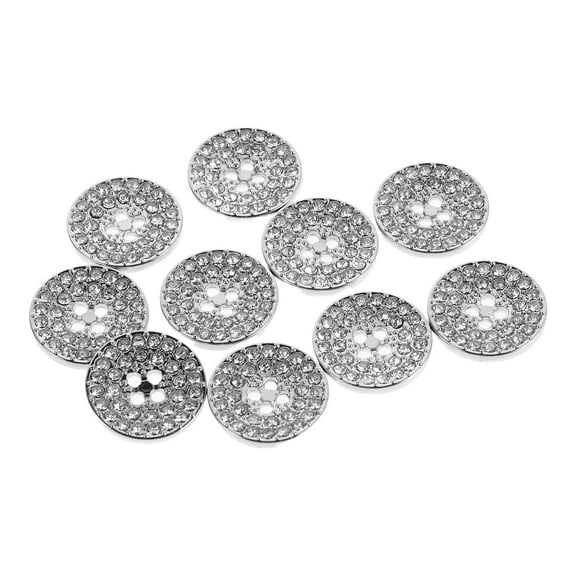DEEPCRAFF 10Pcs Rhinestone Suit Buttons Shiny Decorative Clothing Accessories for Jackets and