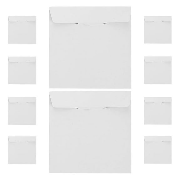Zehuanyu 10pcs White Cardboard CD/DVD Mailer Envelopes DVD Storage and Shipping CD Mailing Bags for Protection Sleeves for Secure Packaging