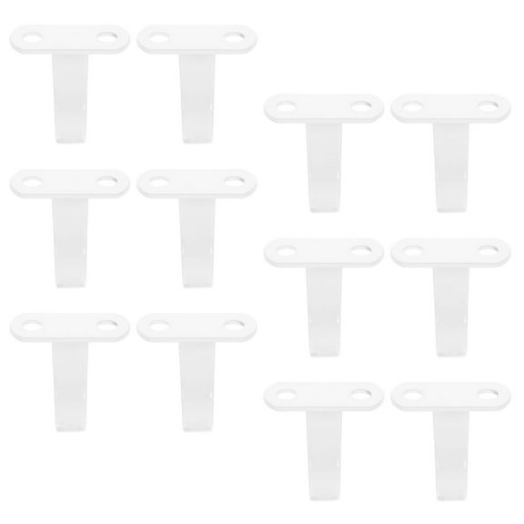 Zehuanyu 12 Pcs Metal Ceiling Hook Heavy Duty Wall Hooks Cup Sink under Organizer White