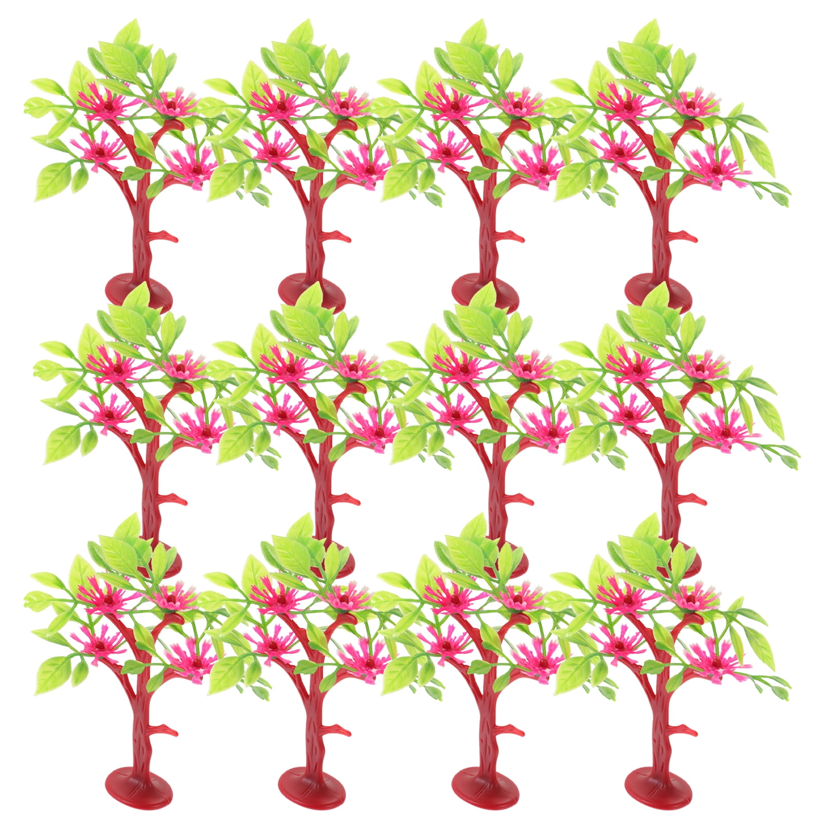 Zehuanyu 12 Pcs Sand Table Tree Model Mini Landscape Plant Decor ...