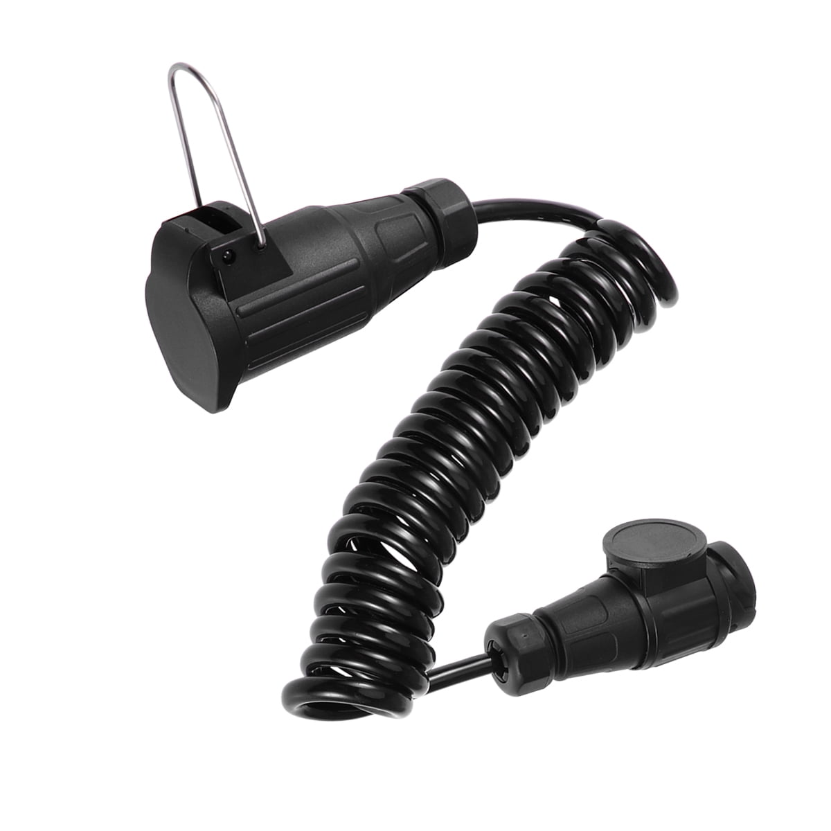Zehuanyu 12V Spring Coiled Cable 2M Long Caravan Tow Bar Electrical ...