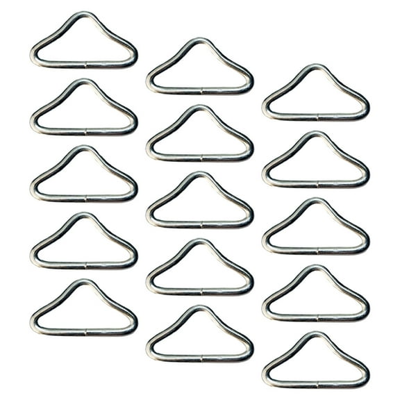 Zehuanyu 15 Pcs Trampoline Parts Replacement Mat Triangle Ring Outdoor Child Silver