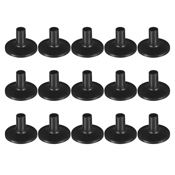 Zehuanyu 15 Pcs Utensil Plate Drum Cymbal Stand 3.80X3.80X2.60CM Black
