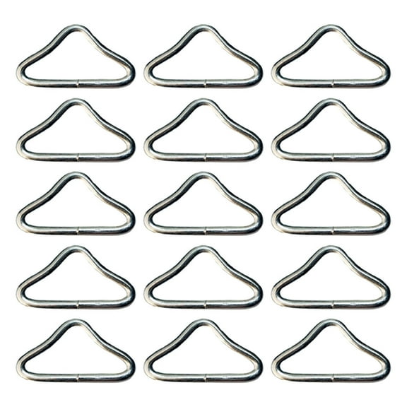 Zehuanyu 15pcs Trampoline Mat Triangle Ring Set, Durable Metal Triangle Buckles For Trampoline Repair Replacement Trampoline Parts