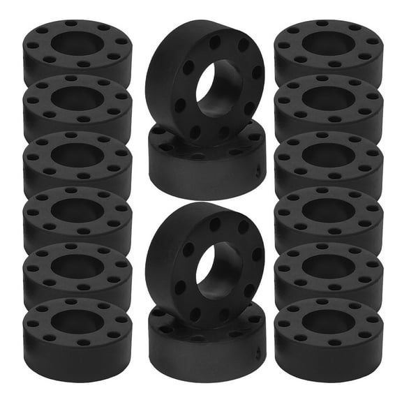 DEEPCRAFF Rubber Foosball Table Rod Bumper Black 16Pcs 1.0In