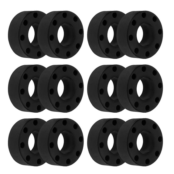 Zehuanyu 16 Pcs Foosball Table Accessories Dining Football Machine Bumper Child Black