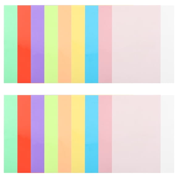 Zehuanyu 18 Sheets Cellophane Paper Craft Wrapping Iridescent Tissue Child