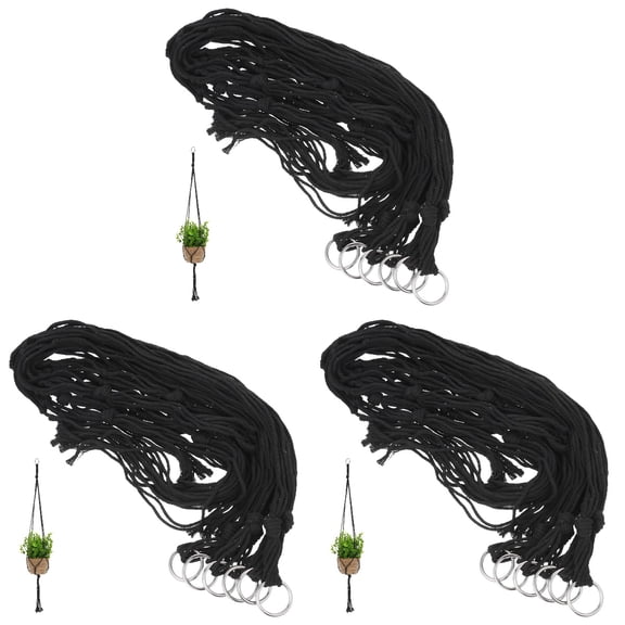 YOSADIER Hand Woven Macrame Plant Hanger Easy Hang Ring for Home Indoor Decoration