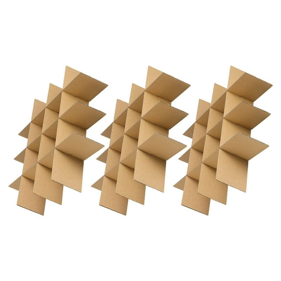 Zehuanyu 18-Piece Glass Dividers Set for Moving Boxes, Cardboard Dish Packing Inserts, Corrugated Box Dividers for Shipping & Storage, Khaki
