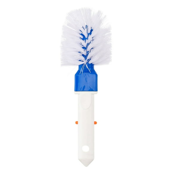 EXHUMKY 1Pcs Handheld Pool Scrub Brush Nylon Blue Cleaner for Pool Steps