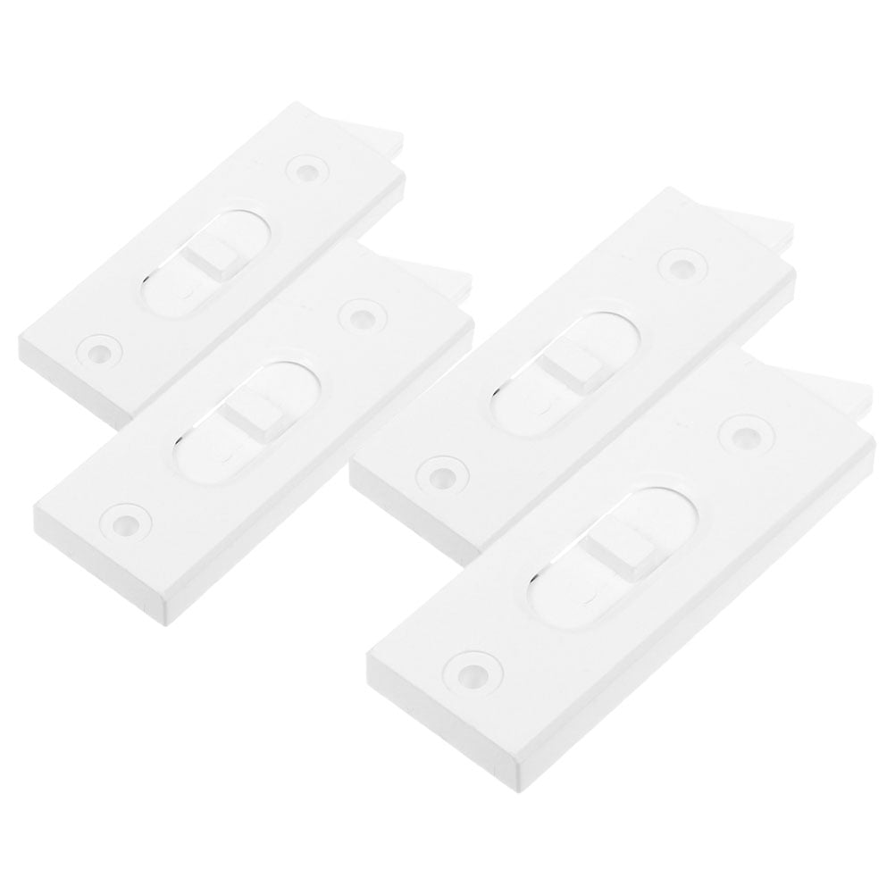 6 Pack Sliding Window Sash Locks - Cam Lock For Double Hung & Horizontal Windows, White - View #4