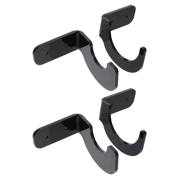 ORDDIART Baseball Bat Display Stand Acrylic 2 Pairs 3.3x2.6in