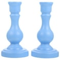 thumbnail image 1 of DEEPCRAFF Candle Stand Blue Home Decor Centerpiece Candlestick for Dinner Parties 2Pack 6.5x3.3in, 1 of 8