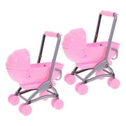 Zehuanyu 2 Pcs Baby Toy Stroller Doll for Toddlers 1-3 Figurines Fish Child Pink