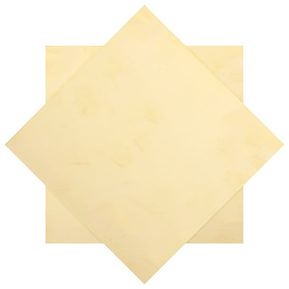UPGRATOR Corrosion Resistance Brass Sheet Golden 2Pcs 11.8X11.8X0.02In