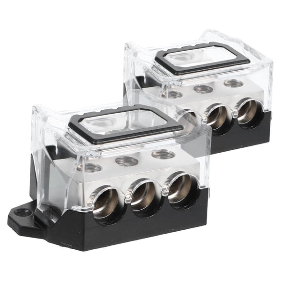 UPGRATOR Car Owners Stable Output Block Nickel Plated Zinc Alloy 2Pcs