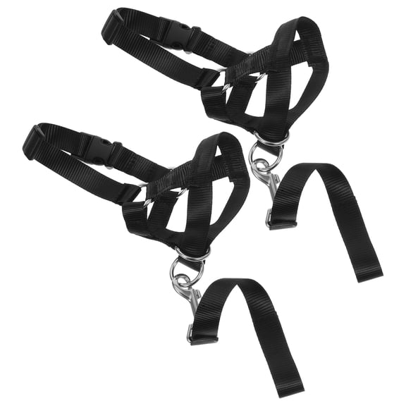 Zehuanyu 2-Pack Dog Muzzle Cover Training Belt with Scent Diffuser and Multiple Replacement Diffusers in Black