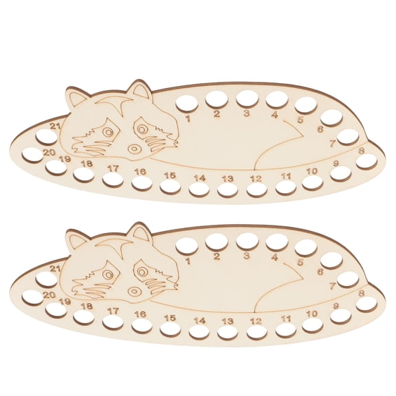 Zehuanyu 2 Pcs Embroidery Floss Organizer Stand Wooden Winding Board