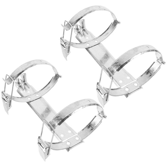 Zehuanyu  2 Pcs Fire Extinguisher for Vehicle with Mount Hanger Protective Cover Bark Tree Tool Tube Silver